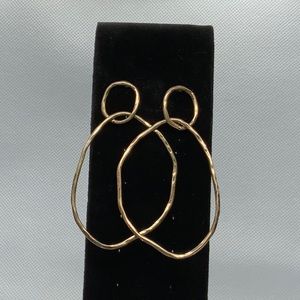 Gold statement earrings